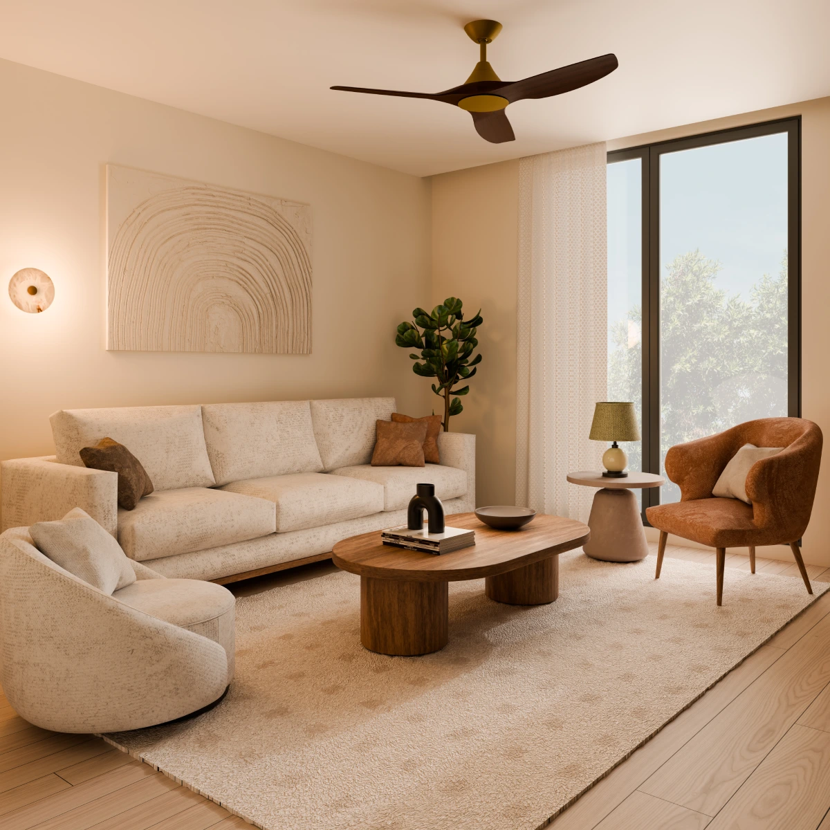 calibo-cloudfan-dc-52-inch-gold-with-koa-blades-no-light-living-room.webp