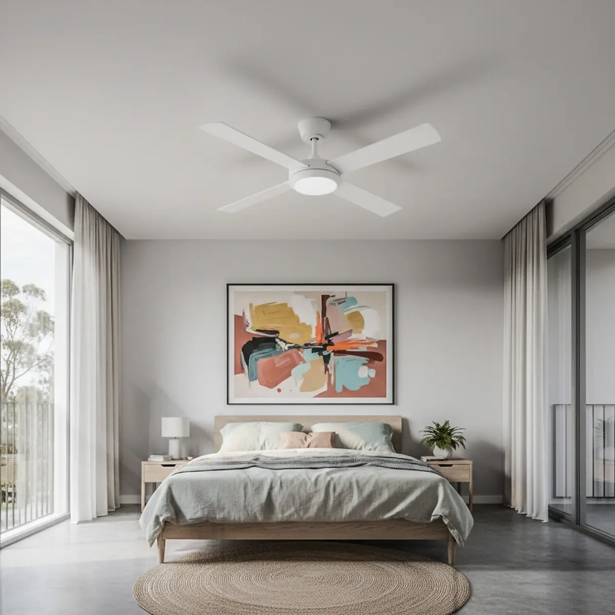 fanco-eco-silent-pro-dc-48-inch-white-with-cct-led-light-installed-in-white-clean-bedroom.webp
