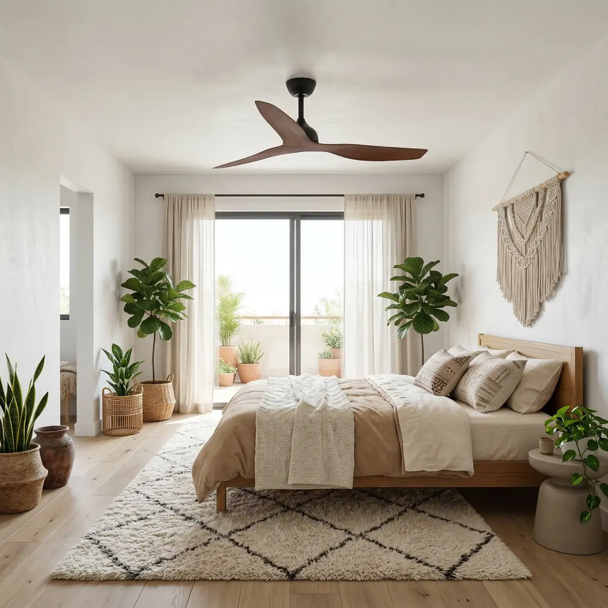 fanco-eco-style-dc-52-inches-black-koa-no-light-in-bedroom-insitu.webp