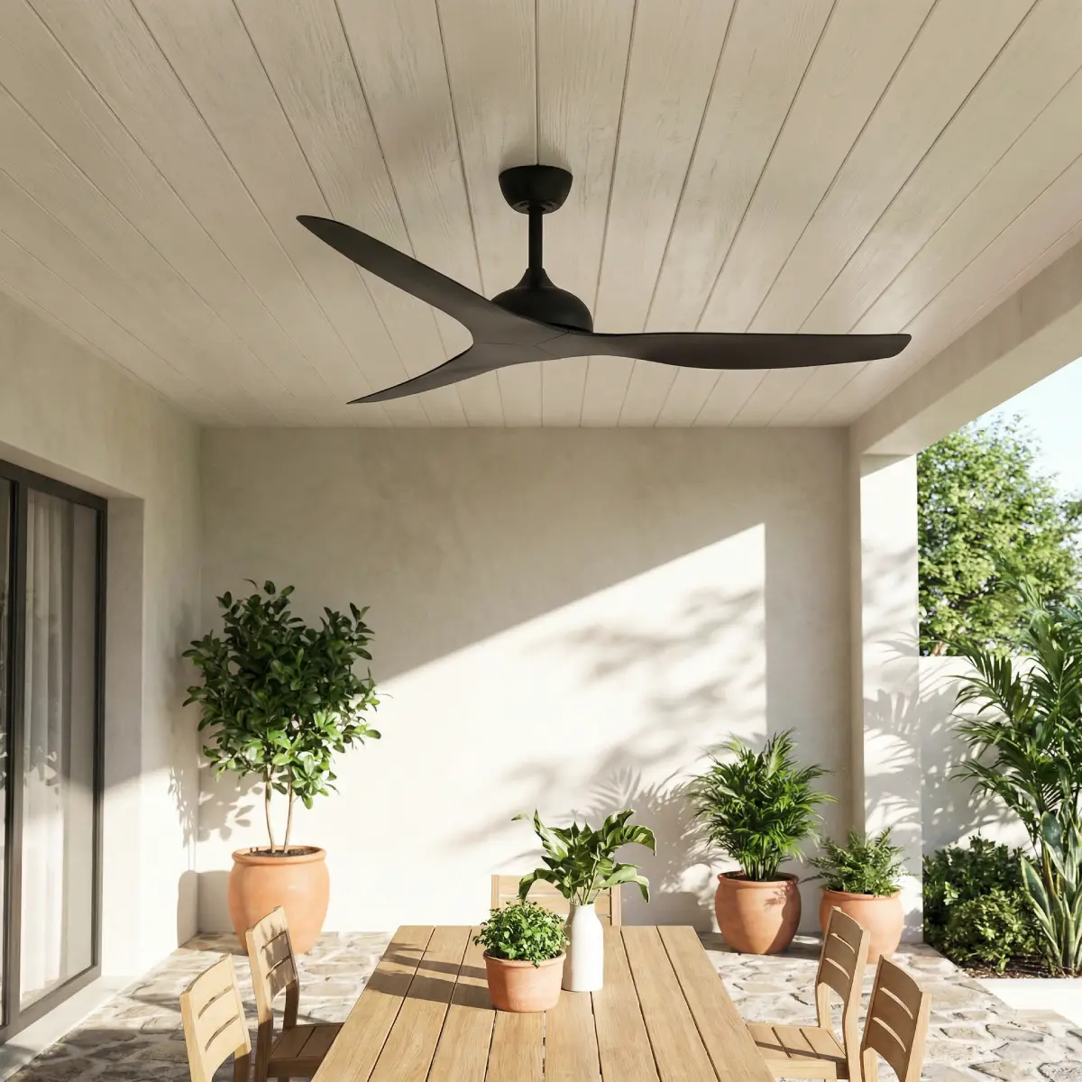 fanco-eco-style-dc-60-inches-black-no-light-outdoor-dining-close-up-insitu.webp