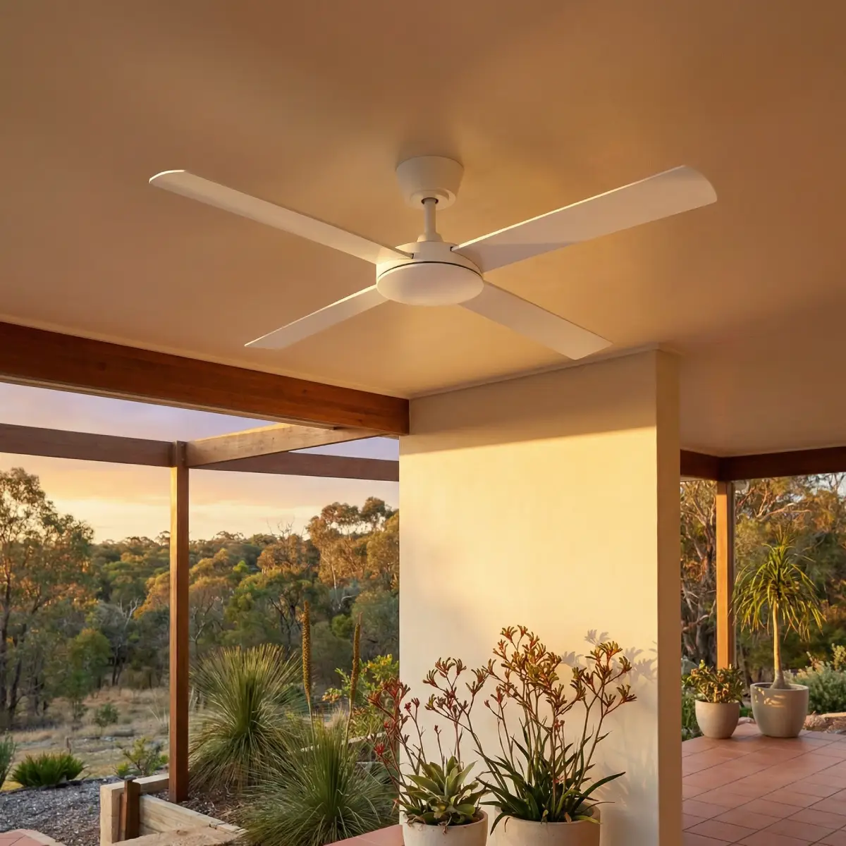 fanco-eco-silent-pro-56-inch-white-no-light-outdoor-with-trees-instu-close-up-tilted.webp
