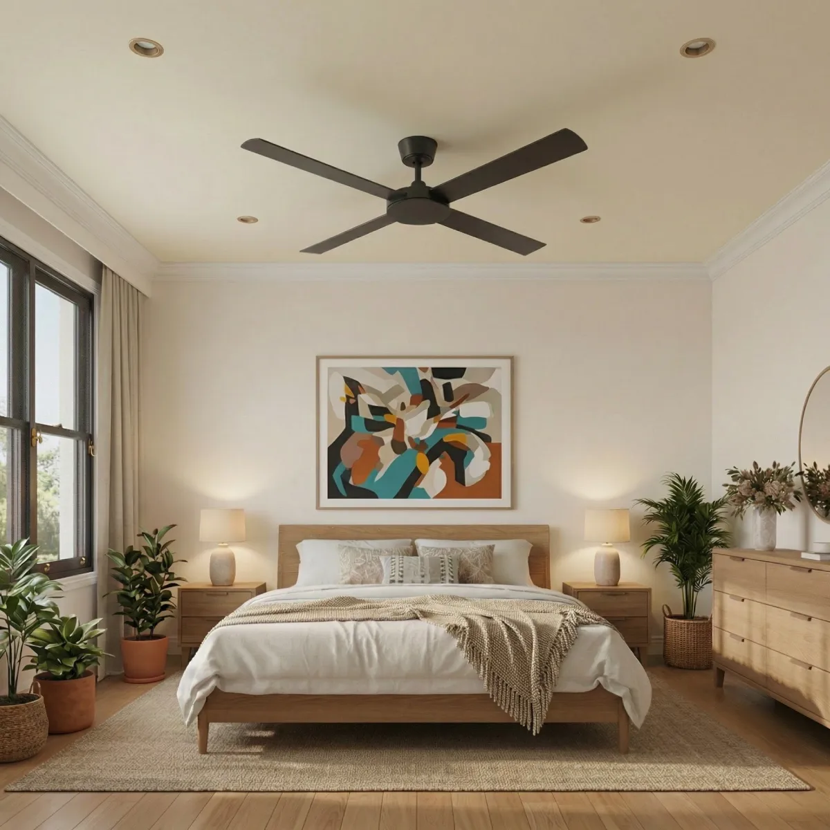 fanco-eco-silent-pro-56-inch-black-no-light-in-wide-bedroom-insitu-front.webp