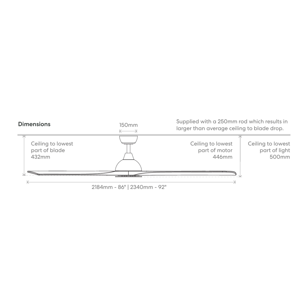fanco-sanctuary-dc-ceiling-fan-86-and-92-inch-dimensions-diagram.webp