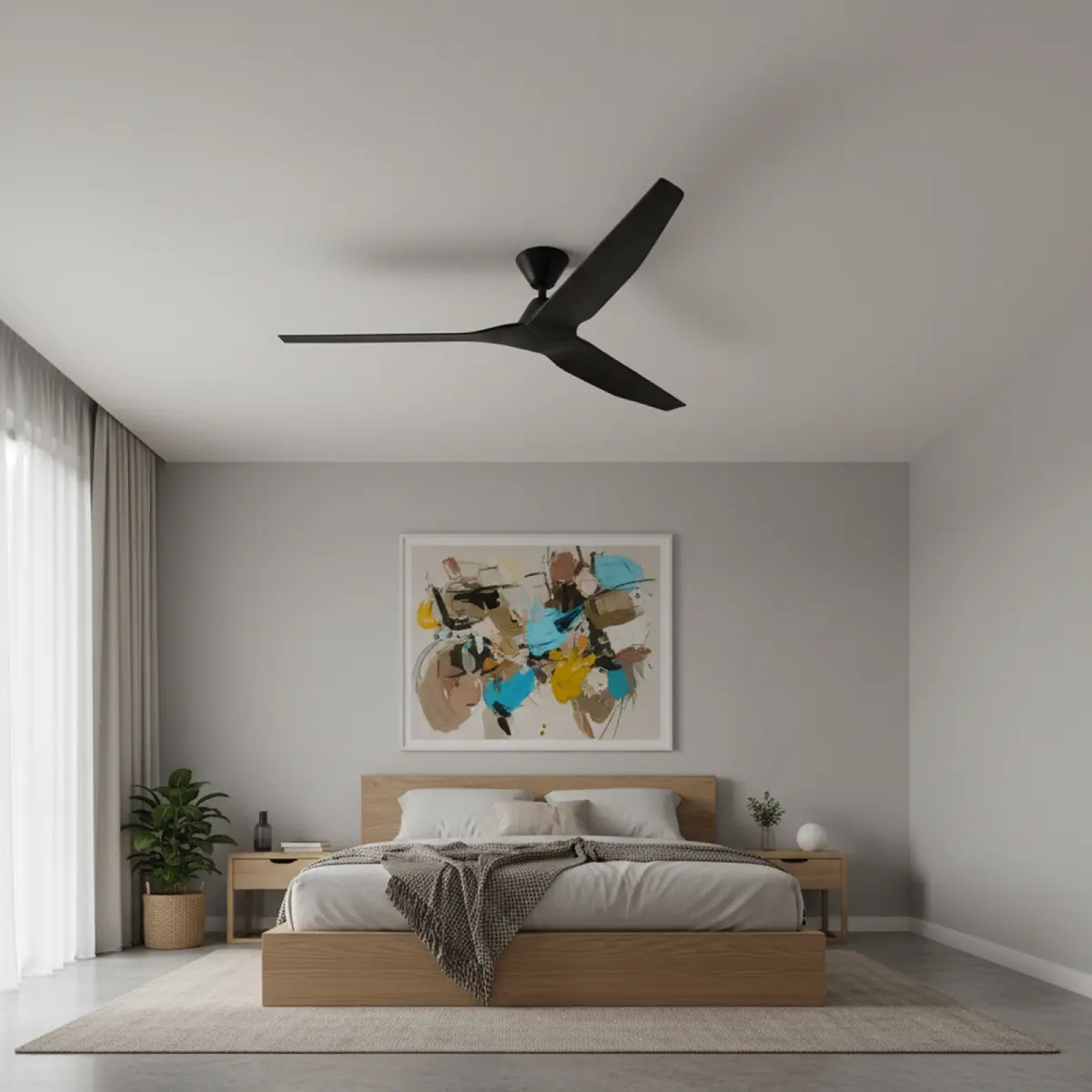 fanco-infinity-id-v3-dc-60-inch-black-with-no-light-installed-in-bedroom.webp