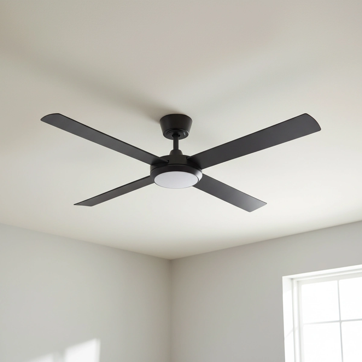 fanco-eco-silent-pro-56-inch-black-with-light-close-up-insitu.webp