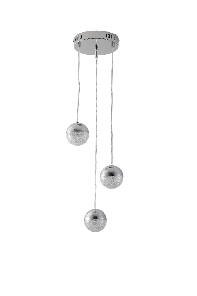 Eun 3 Pendant Chandelier Light - TRICOLOUR