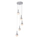 Giin 5 Pendant Chandelier Light - TRICOLOUR