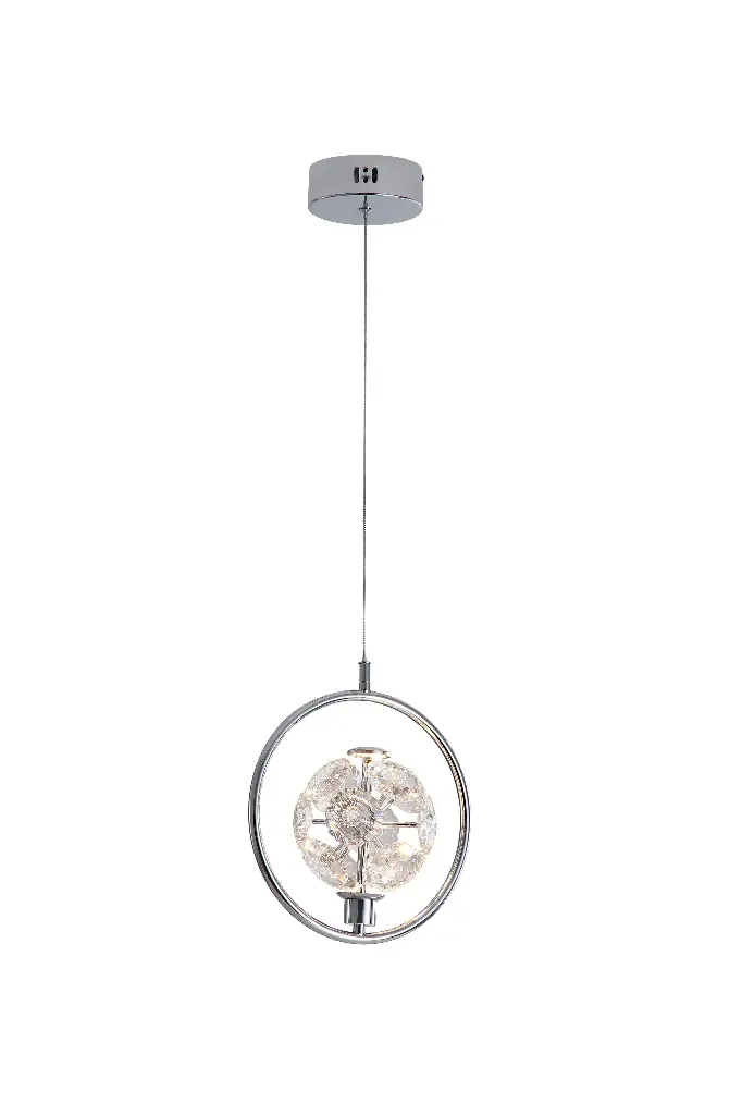 [D8901-1-CH3K] JOLIE CHROME 1 LIGHT PENDANT (Warmwhite).webp