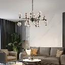 [D9010-8+8-GM] ADRIANA 16 LIGHT PENDANT (Gun Metal).webp