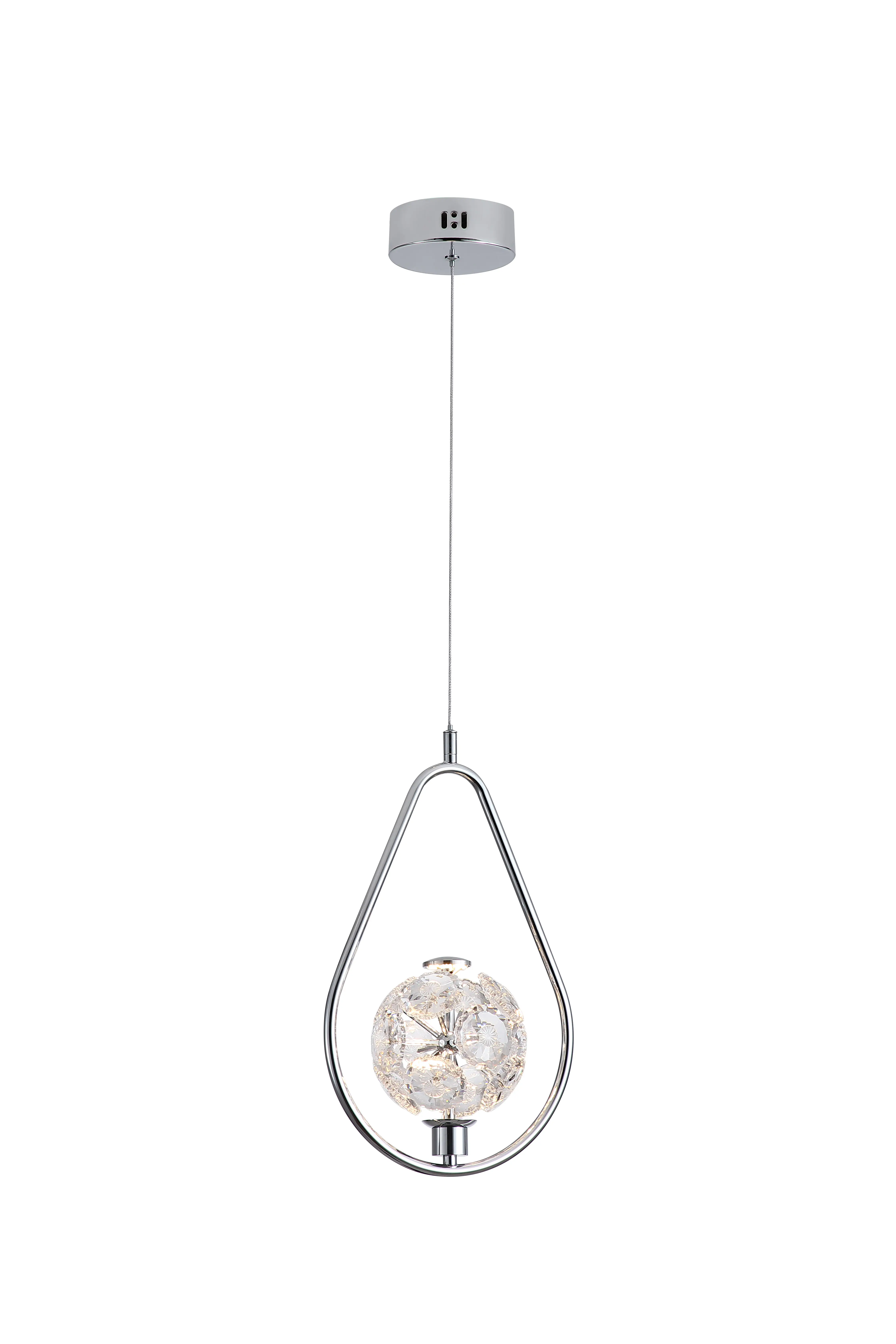 MARGOT 1 CHROME PENDANT