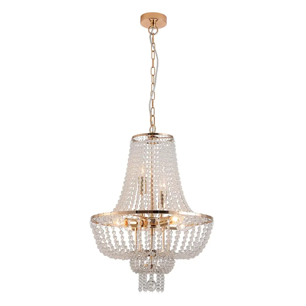 [A00011] ZARI 6 LIGHT CHANDELIER