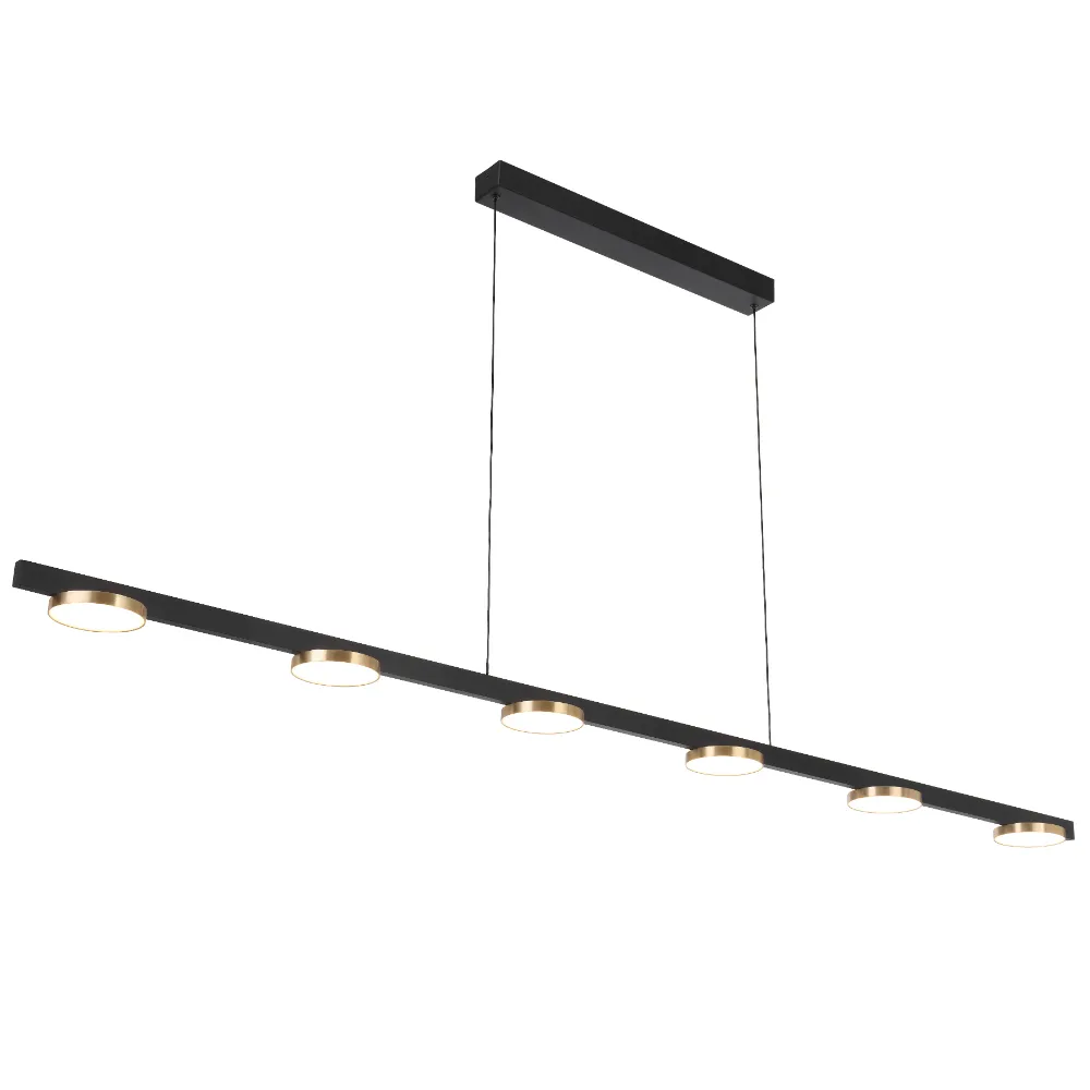 [FORDO PE180-BK] FORDO 180 PENDANT 30wLED 3000K 2450Lm TRIAC DIM cab.2M L1800 W110 H45