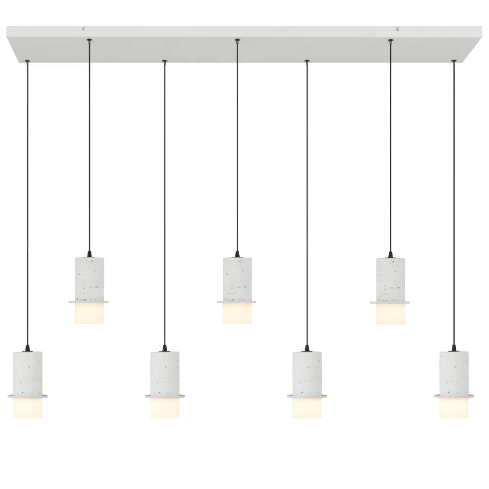 KOLISA 7LT BAR PENDANT 42wLED 2700K_4000K L1340 W300 H180 cab.2M