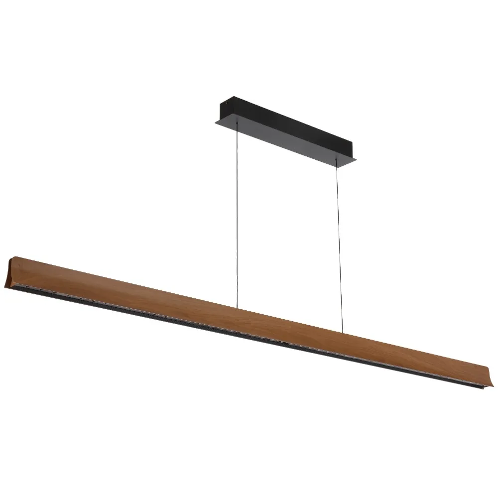 [LUCID PE180-WD] LUCID PENDANT 50wLED touch DIM 3250Lm 2700K-5500K 3CCT L1800 W45 H70 cab1.7m (WOOD)