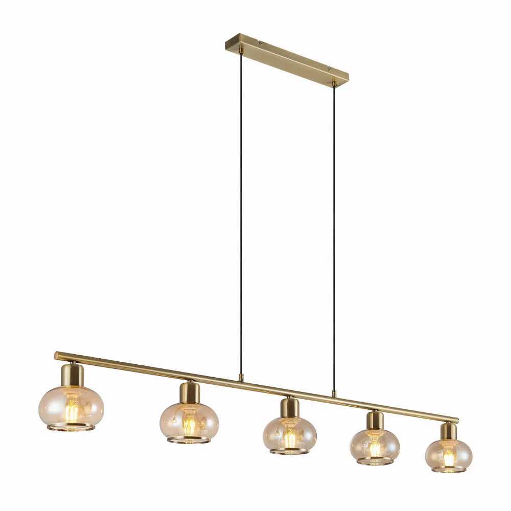 MARBELL 5 LT PENDANT 5x25wE27 max L:1400 W:140 H:190 TEX:2m
