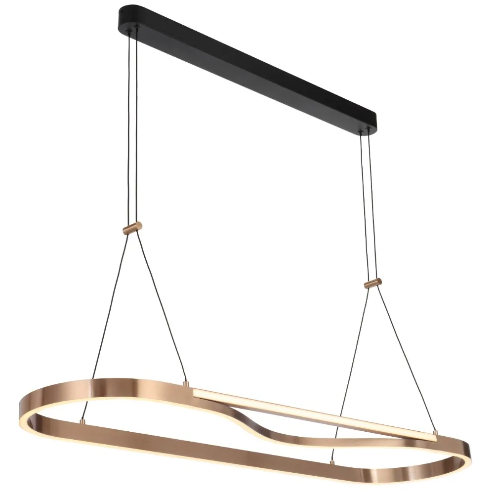 OSTROM RECTANGLE PENDANT 45wLED 3000K DIM L:1100 W:300 H:30