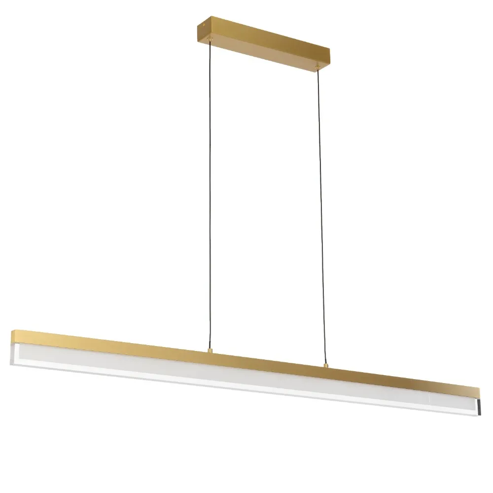 [SALAS PE120-CG] SALAS PENDANT 30wLED L1200 W20 H70 3000K DIM 2030Lm DIM (COFFEE GOLD)