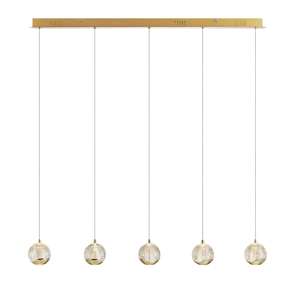 SEGOVIA 5 LTS BAR PENDANT 5x5wLED 3000K 1540Lm cab2M L960 W90
