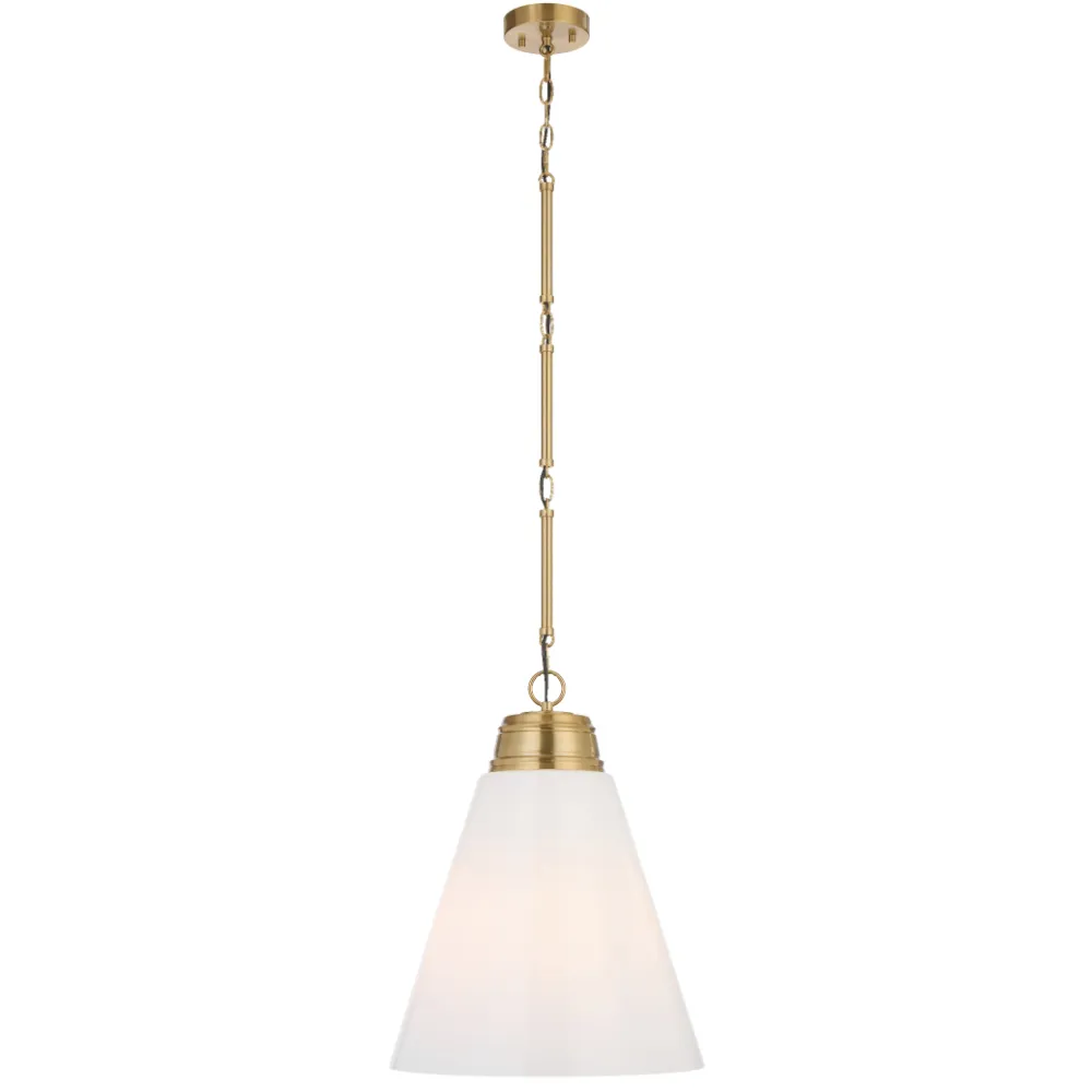 [BRINE PE40-AG] BRINE 40 PENDANT 25wE27max D400 H501 ROD3*200+CHAIN 2m (ANTIQUE GOLD)