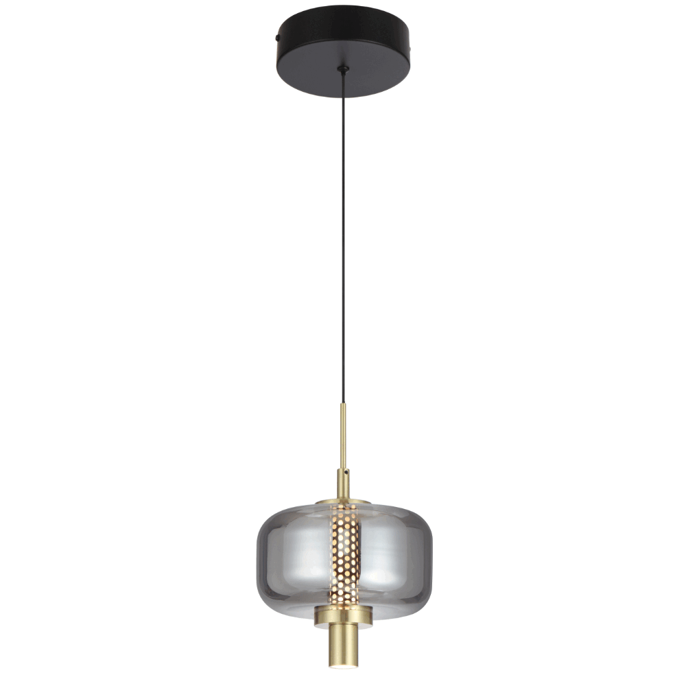 [VOLEN PE1-BKSM] VOLEN 1LT PENDANT 8wLED 3000K DIM cab.2m 325Lm D180 H275