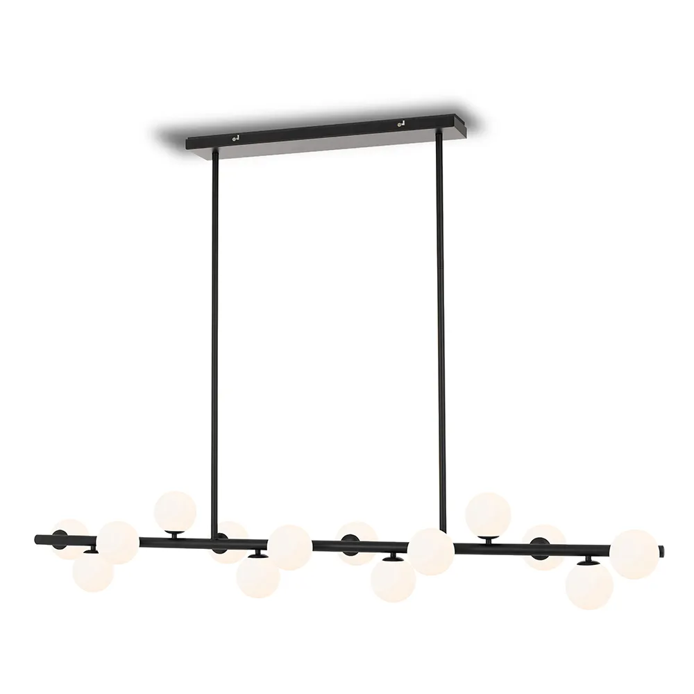 MORAN 14LTS PENDANT 14x6wG9max L1500W:245H:245 ROD:2x6001x300