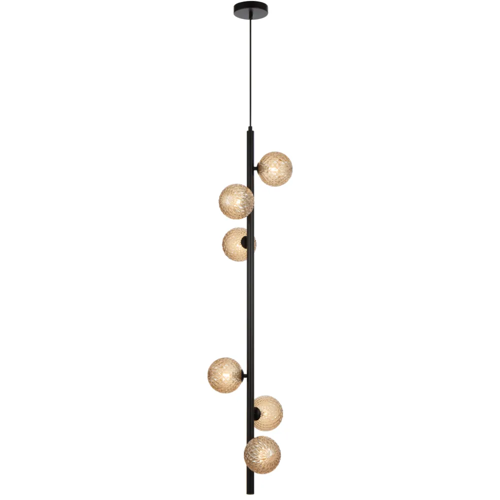ELSON 6 LT PENDANT 6x6wG9max KIT L1200 W265 H265  TEX 2m