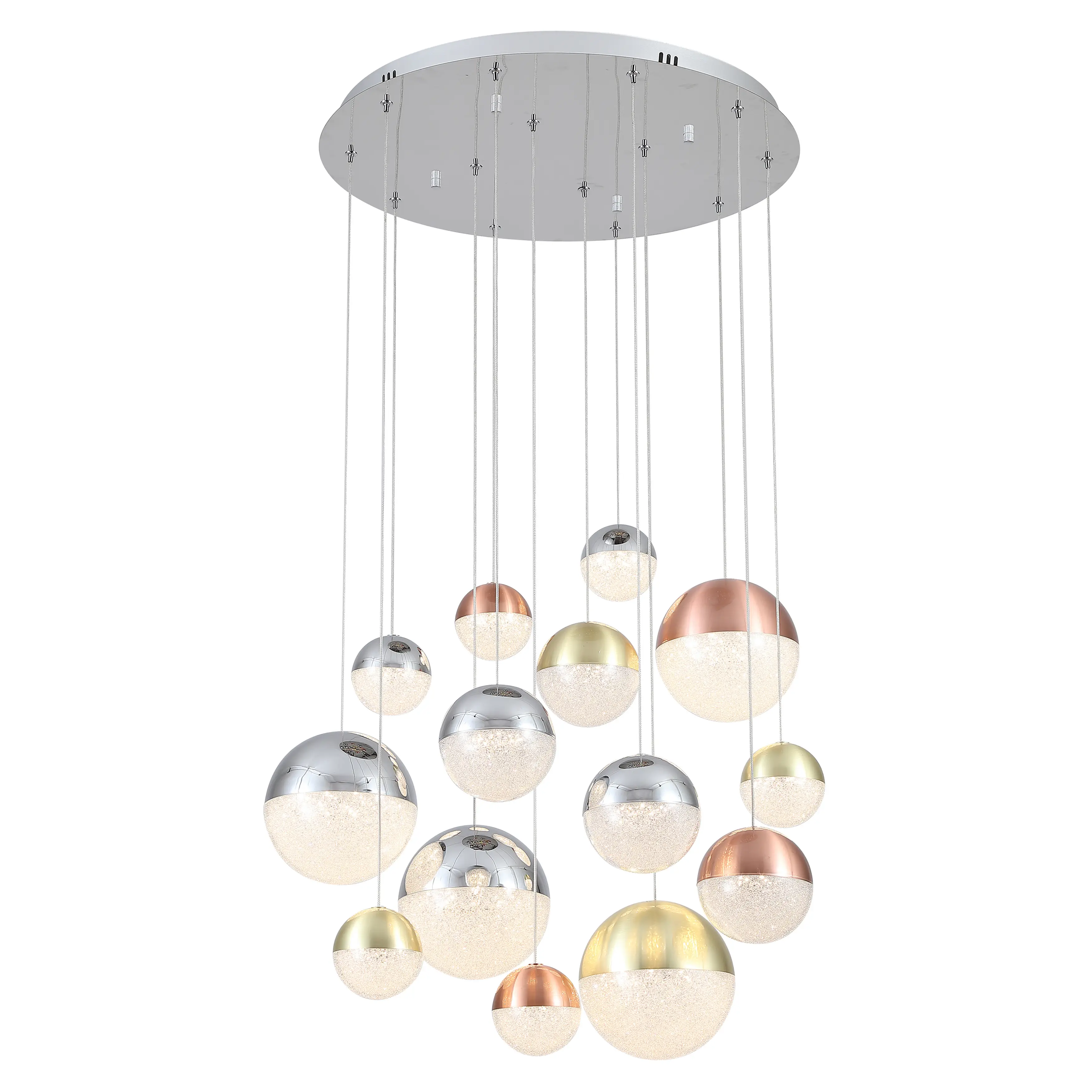 [A00070CH] EUN 14 LIGHT PENDANT (Chrome)