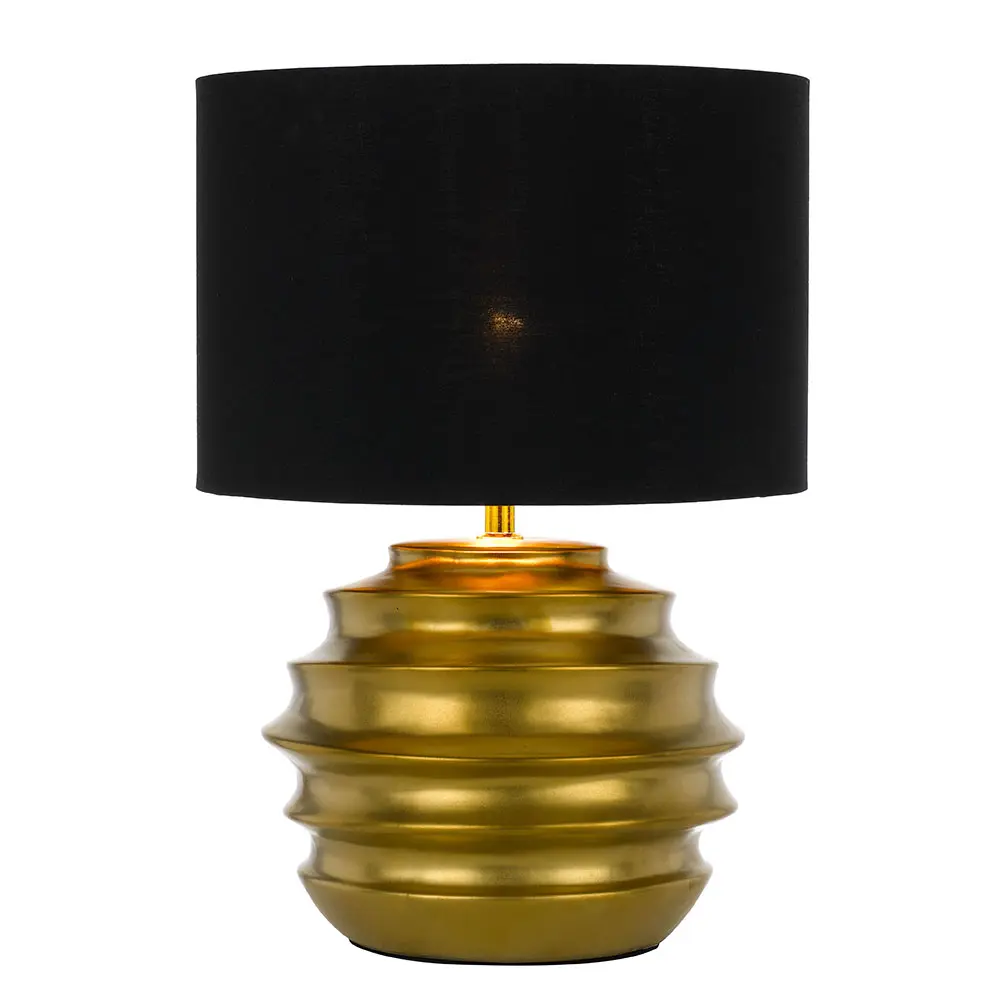 [ARAS TL-GDBK] ARAS CERAMIC TABLE LAMP (Gold)