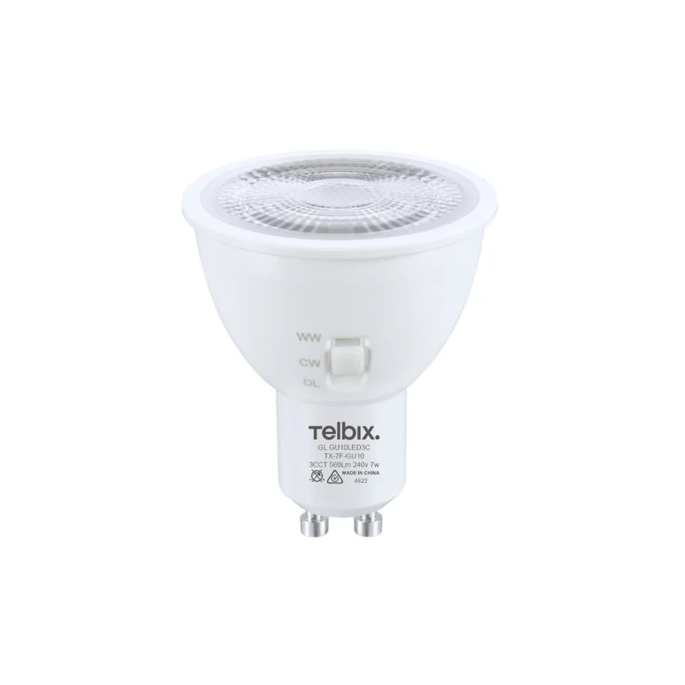 [GL GU10LED3C] GU10 7W FOCAL WIDE 38 LED GLOBE 3CCT NON-DIM
