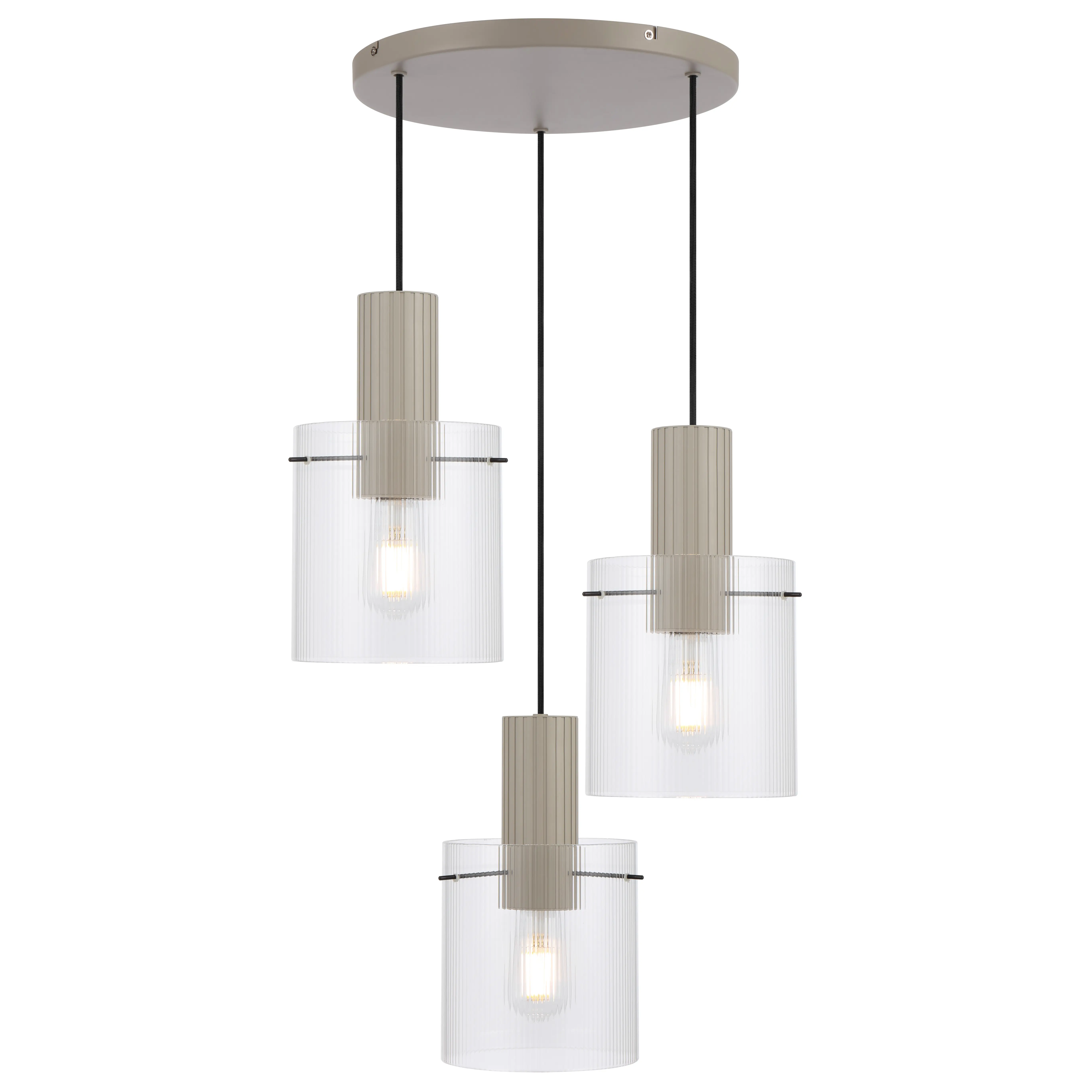 [MIKA PE03-GY] MIKA 3 LIGHT PENDANT