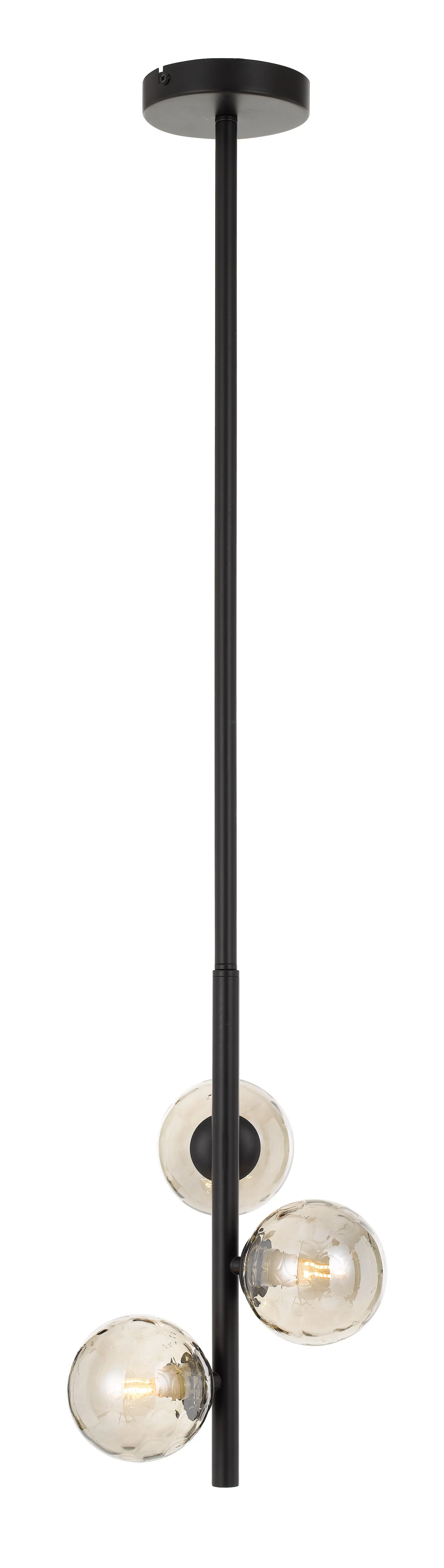 [MORAN PE03-BKSM] MORAN 3 LIGHTS PENDANT (Black)
