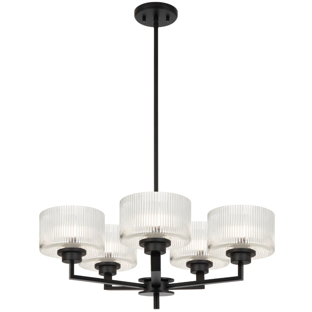 [MORENO2 PE5-BK] MORENO II 5 LIGHT PENDANT (Black)