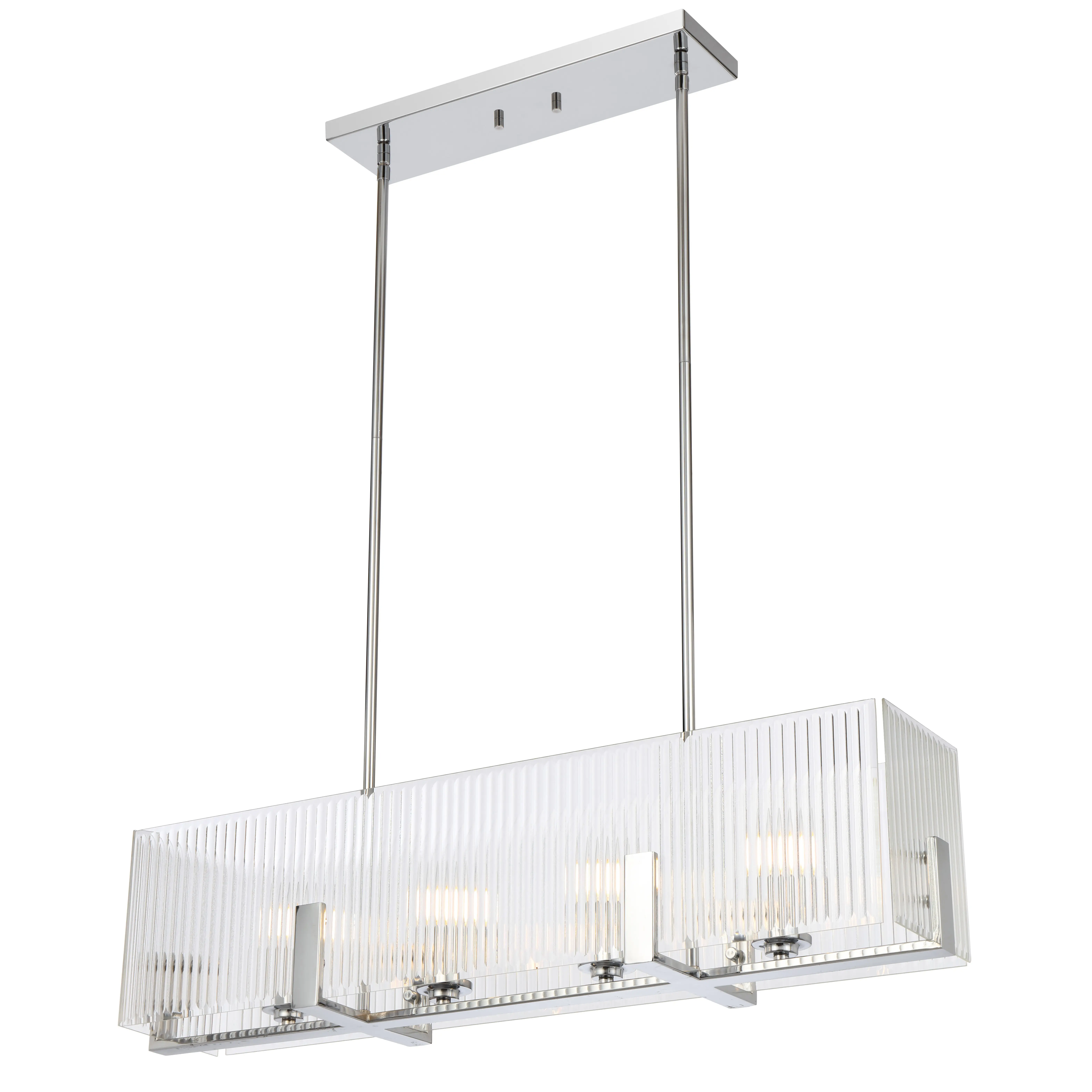 [PELION PE4-CH] PELION 4 LIGHT PENDANT (Chrome)