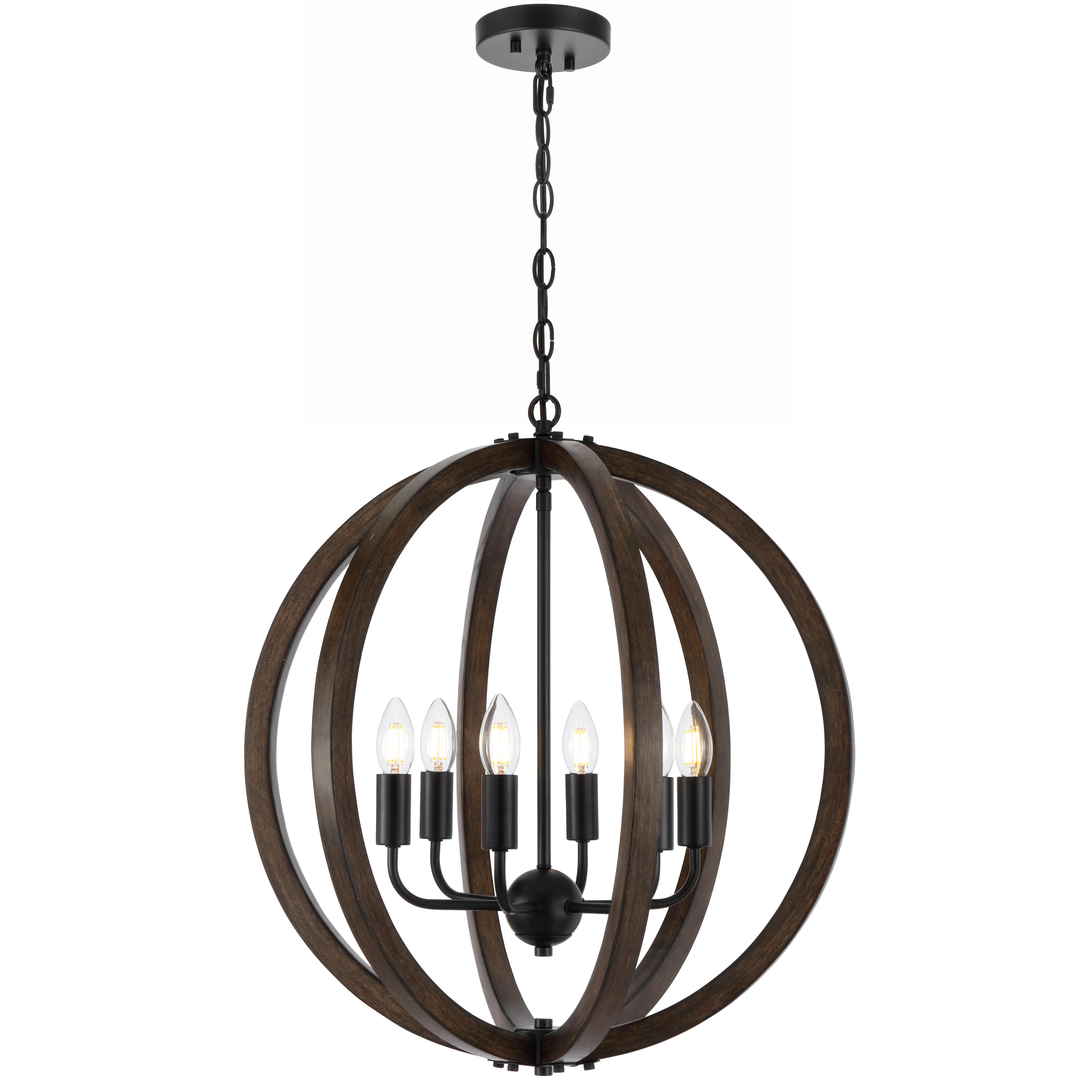 [VESTAL PE6-BK] VESTAL 6 LIGHT PENDANT