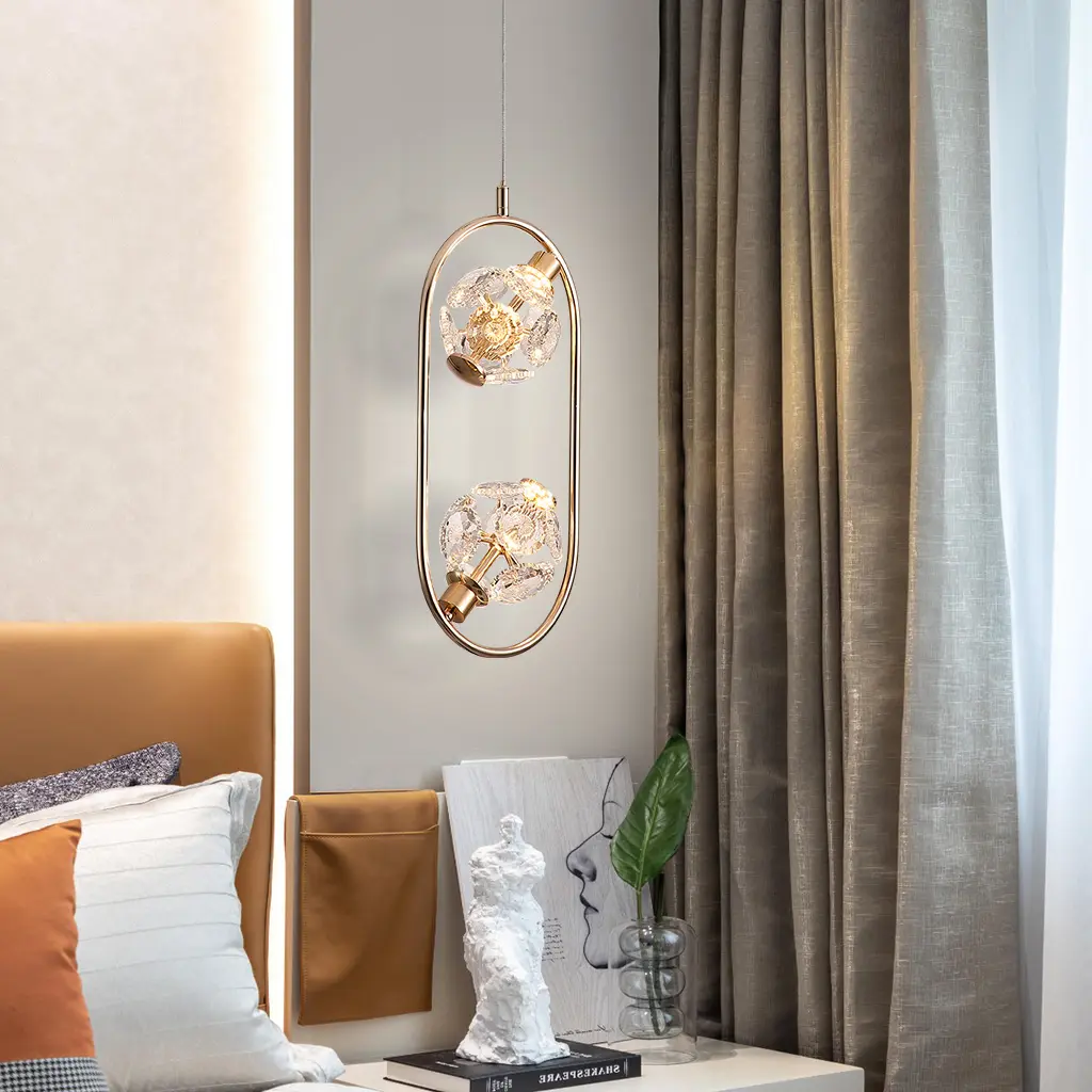 [D8903-2-GD6K] JOLIE GOLD 2 LIGHT PENDANT (DAYLIGHT)