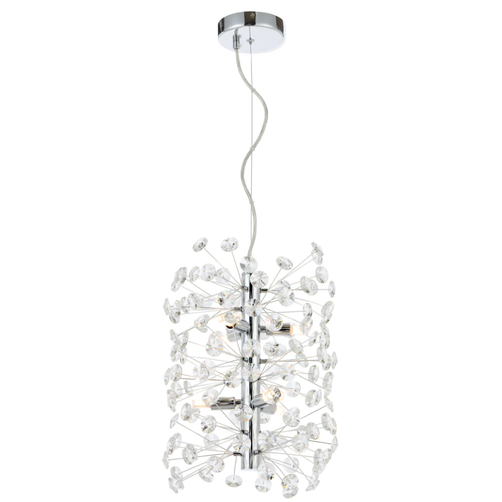 [LERIDA PE6V-CH] LERIDA 6 LIGHT VERTICAL PENDANT (Chrome)