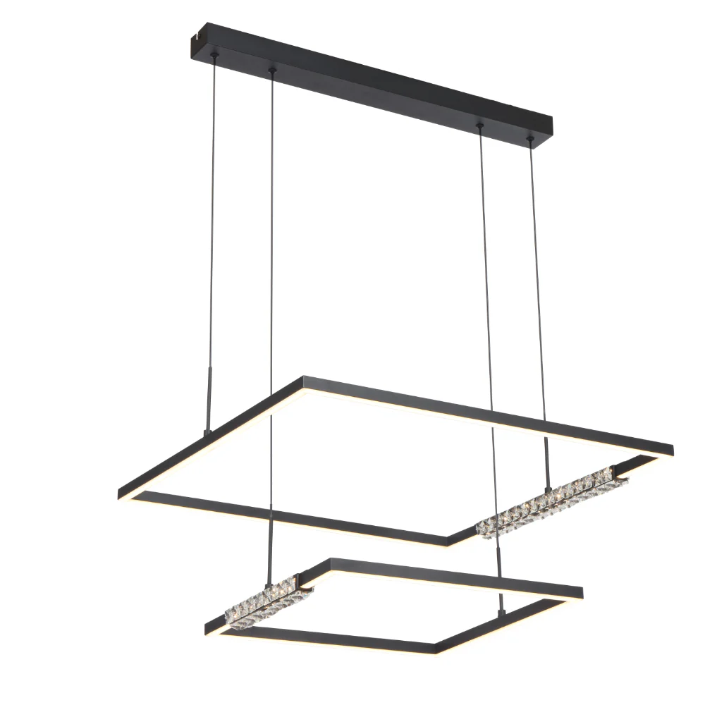 [ZAFRA PE2T-BK] ZAFRA 2 TIER PENDANT