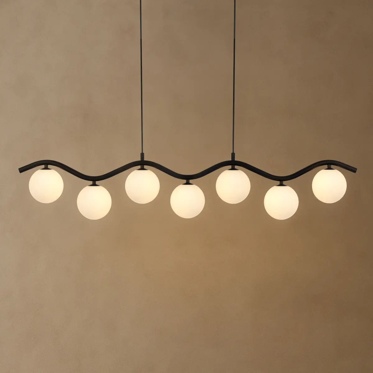 ORTON 7 LIGHT PENDANT BLACK