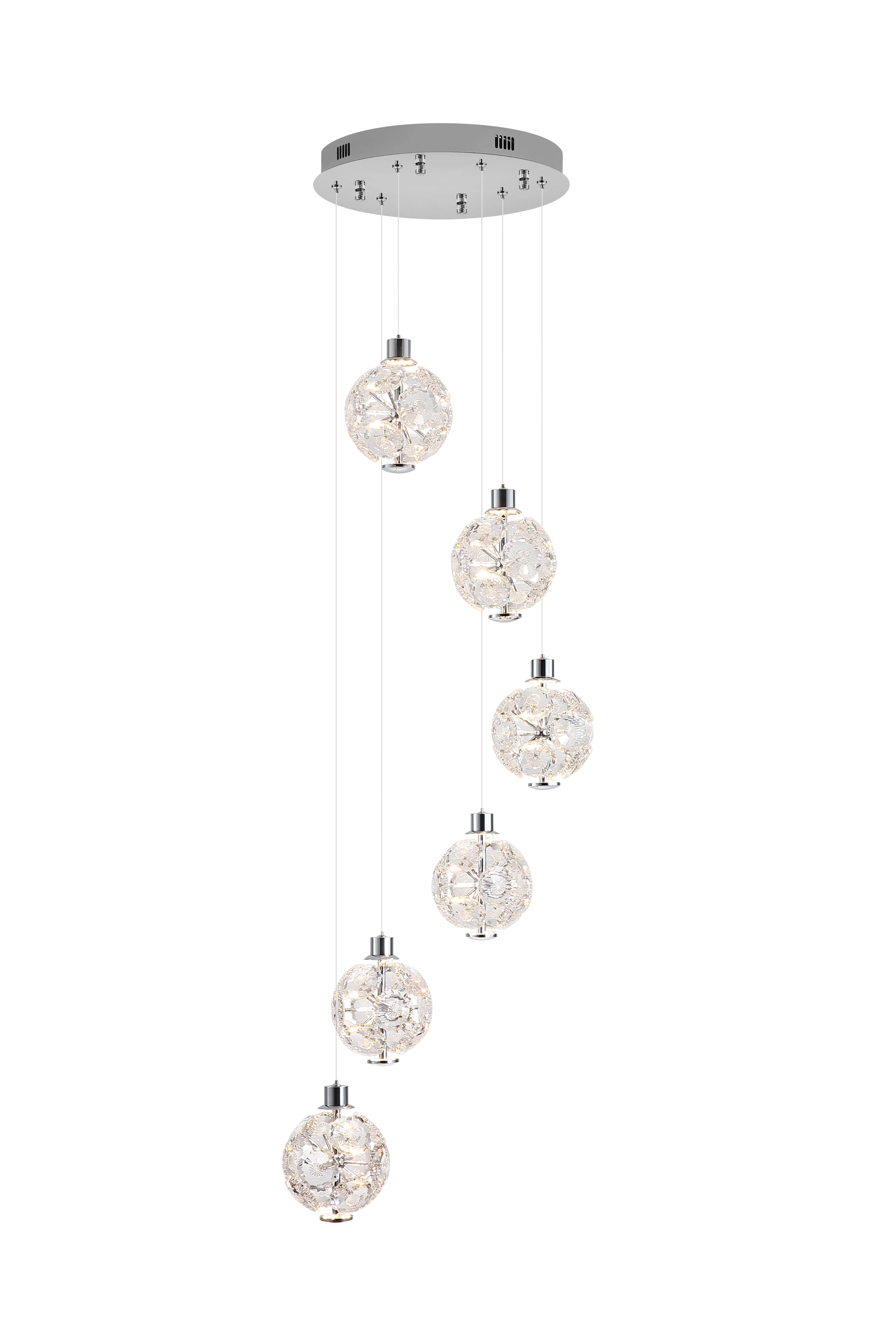 [D9088-6GM] ADRIANA 6 PENDANT (Gun Metal)