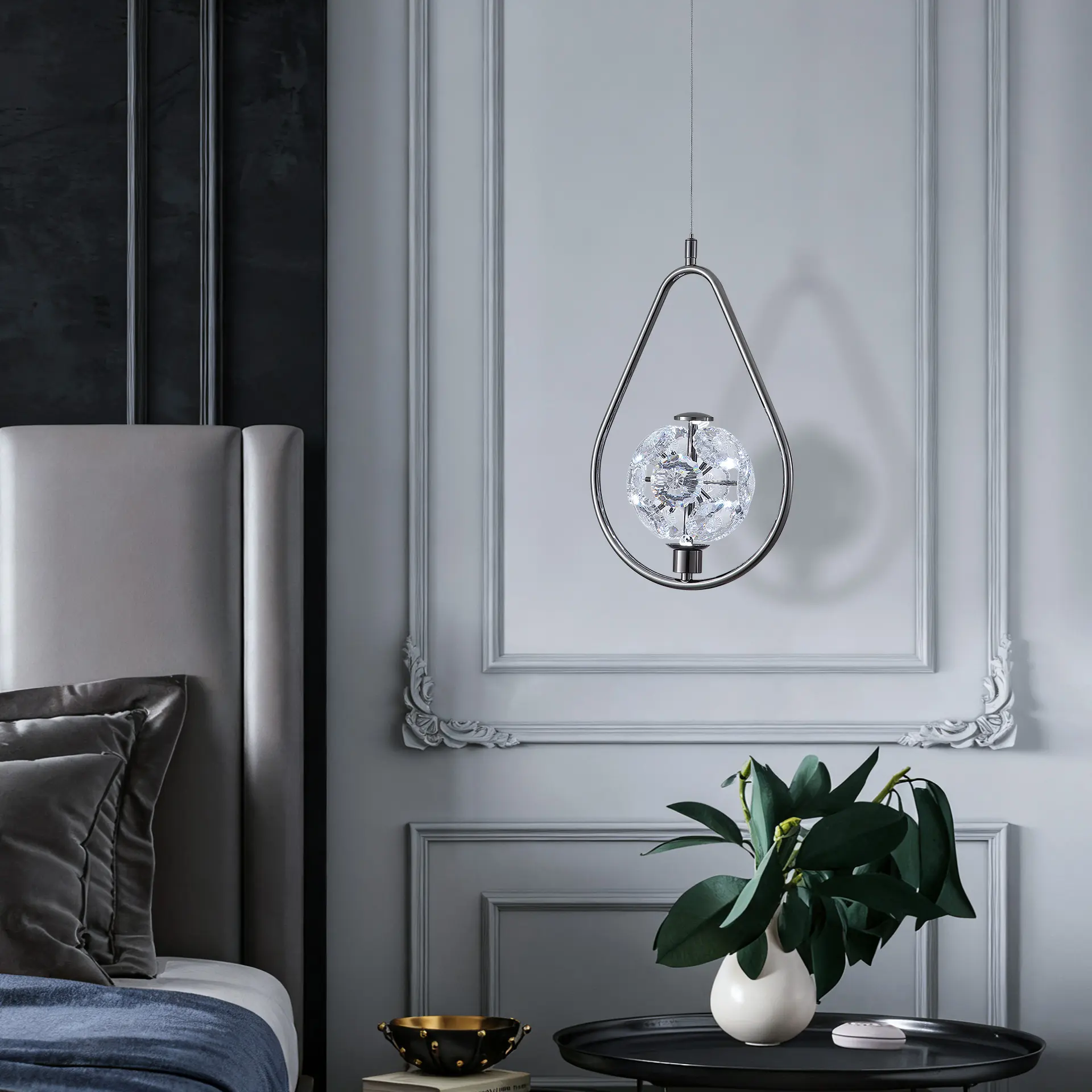 [D8902-1-GM6K] MARGOT 1 GUNMETAL PENDANT (Daylight)