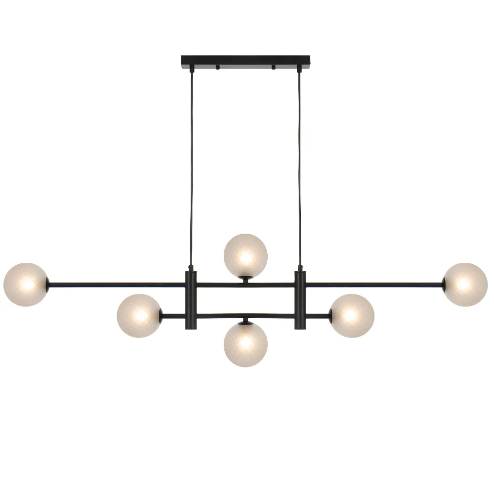 TYSON 6 LIGHT PENDANT BLACK
