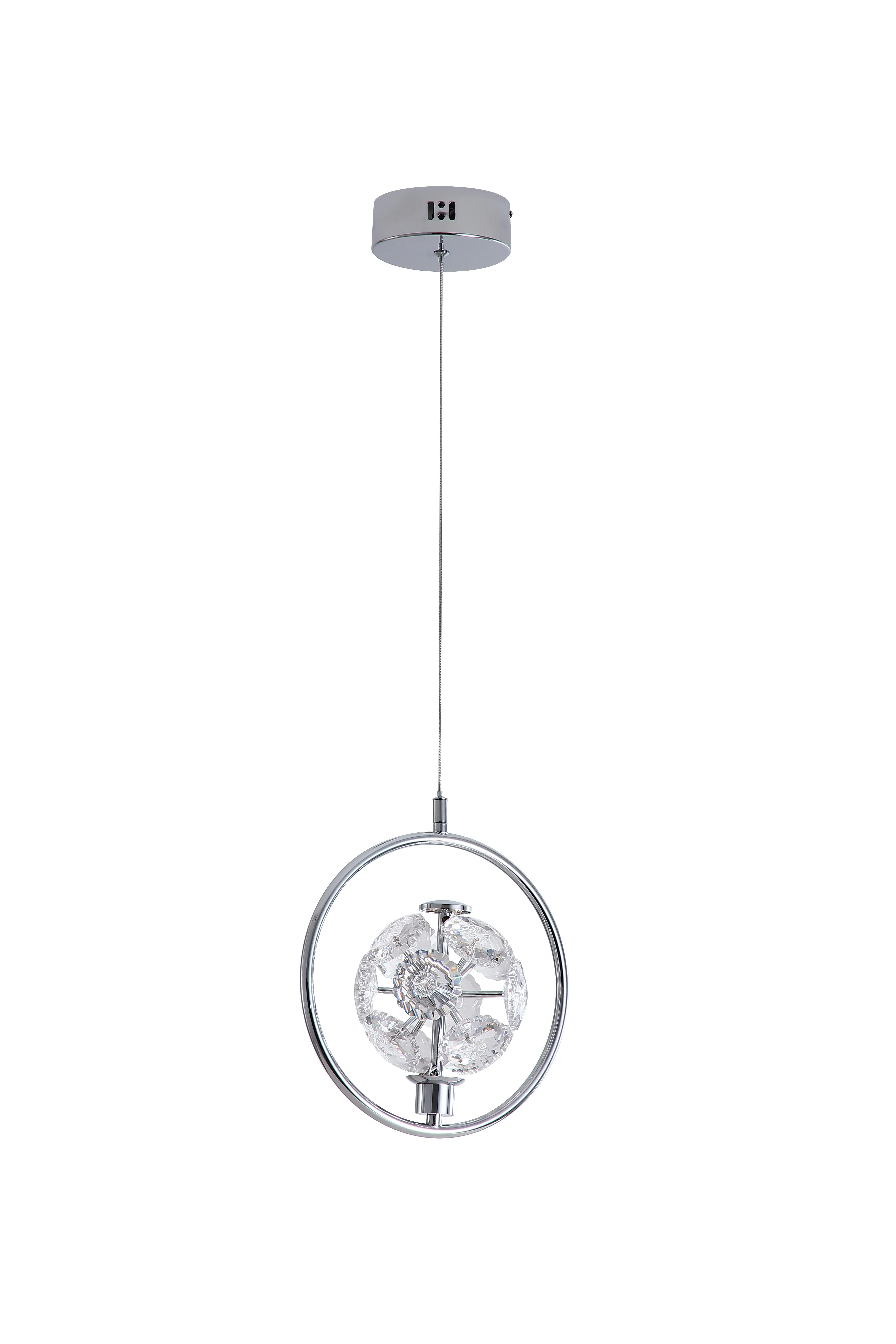 [D8901-1-CH6K] JOLIE CHROME 1 LIGHT PENDANT (Daylight)