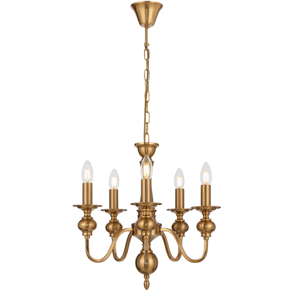 [SIEDEL PE05-CP] SIEDEL 5 LIGHT PENDANT