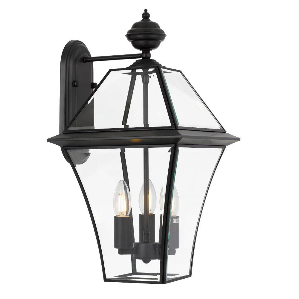 [RYE EX27-BK] RYE 27 SOLID BRASS EXTERIOR WALL LIGHT (Black)