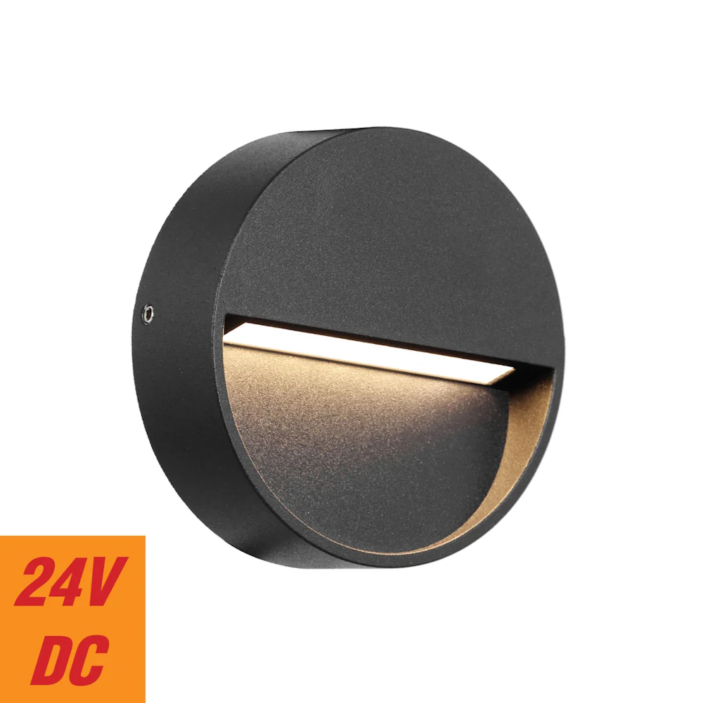 [MUSAN RD.24-BK] MUSAN ROUND STEP WALL LIGHT