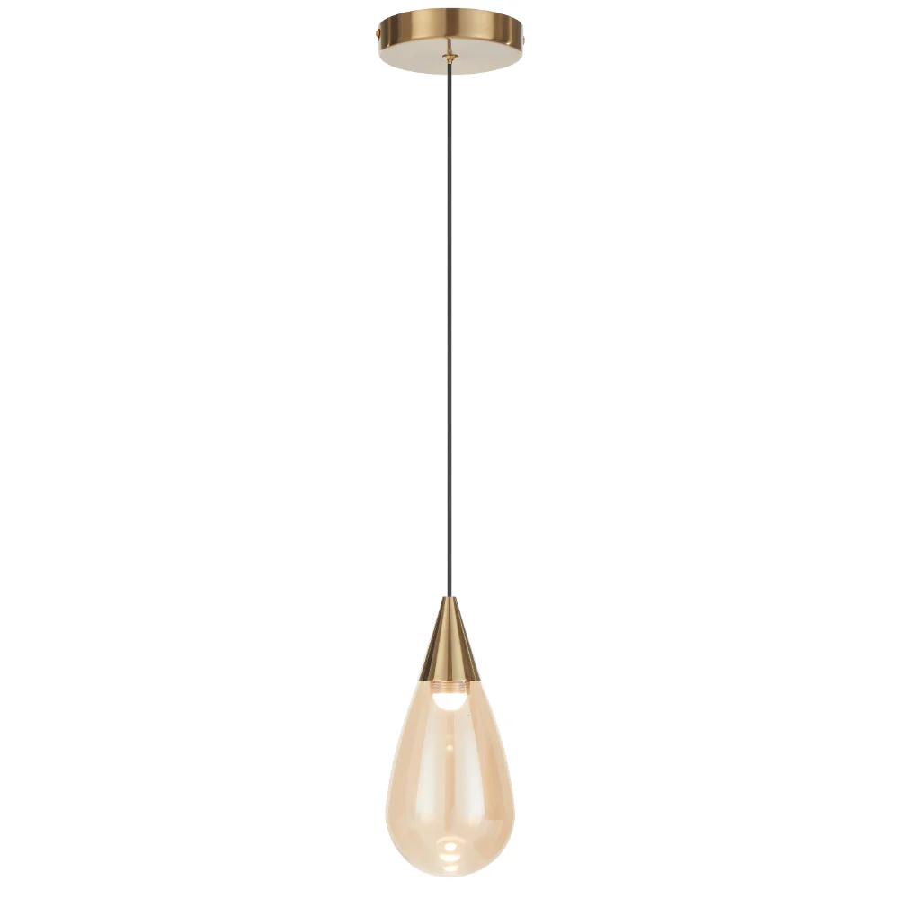 [ATICO PE1-AGCHM] ATICO 1 LIGHT PENDANT (Champagne)