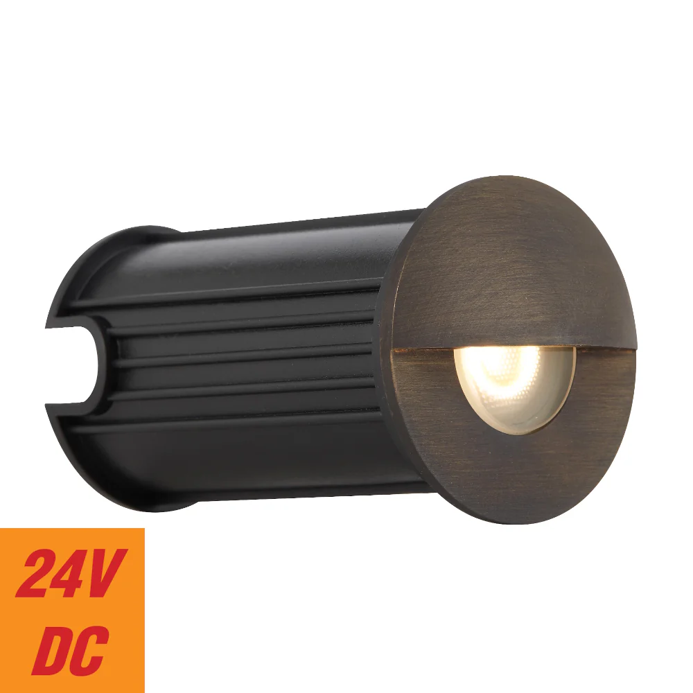 HALON BRASS STEP LIGHT