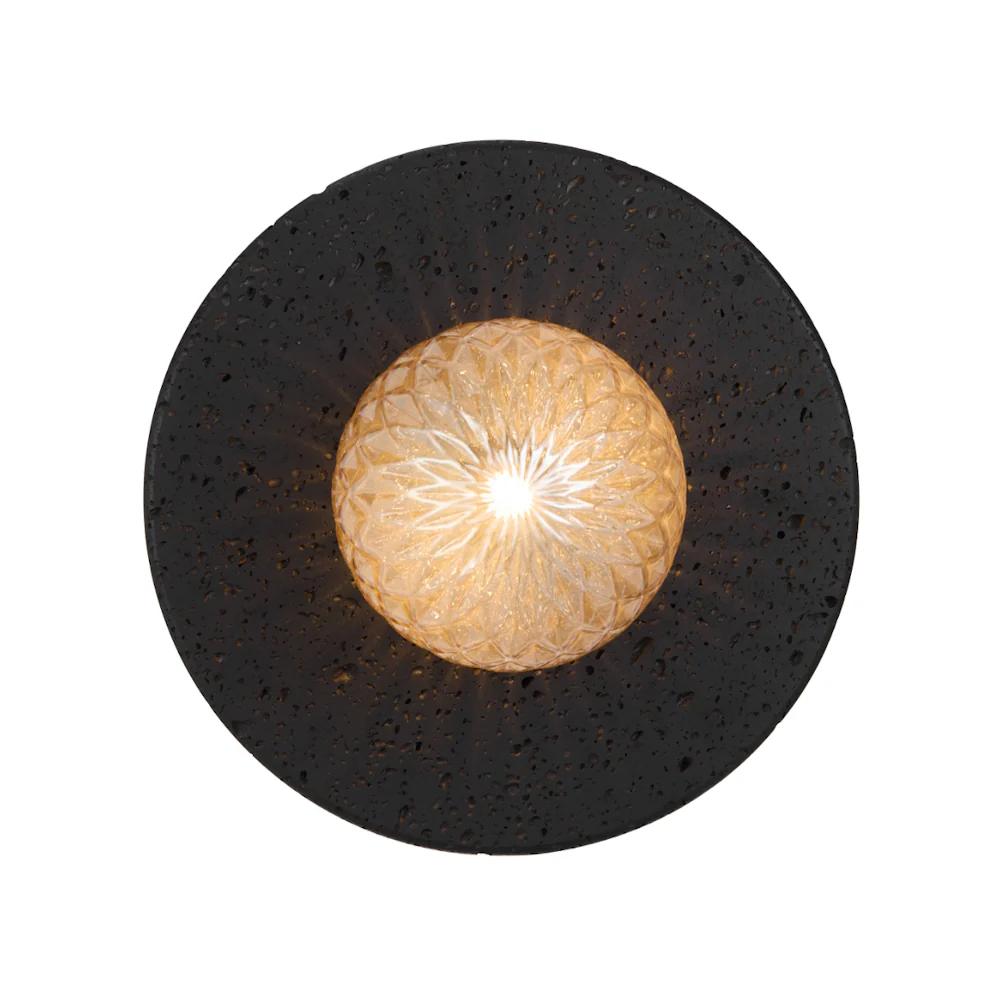 VARON WALL LIGHT BLACK TRAVERTINE