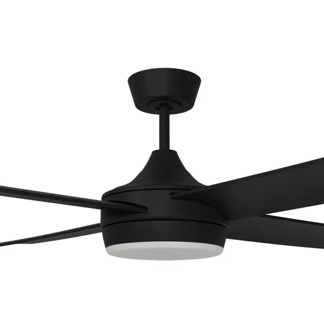 [BAC-448-BK-L] Calibo Breeze Silent 48" (1220mm) ABS AC Ceiling Fan with 24W CCT LED Light (Black)