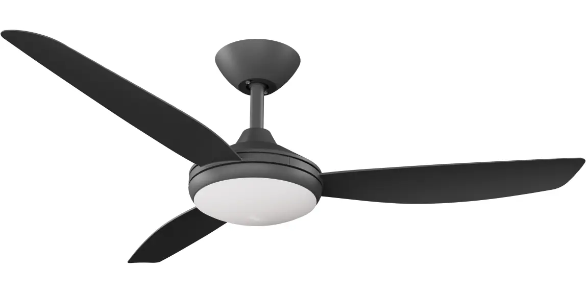 [CON-348-BK-L] Calibo Condor 48" DC Smart Ceiling Fan with LED Light and Remote Control (Black)